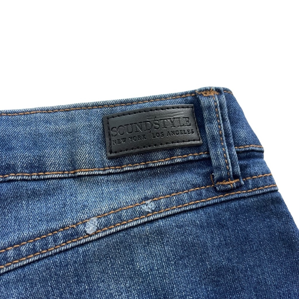 Sound Style Womens 4 26 Med Wash Denim Hope High Rise Vintage Reunion Jean Short - Picture 10 of 14